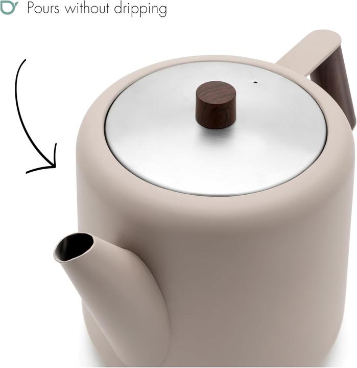 Actual product image Bredemeijer Teapot Design Boston 1.1l beige brown 111018 (1.10 l)