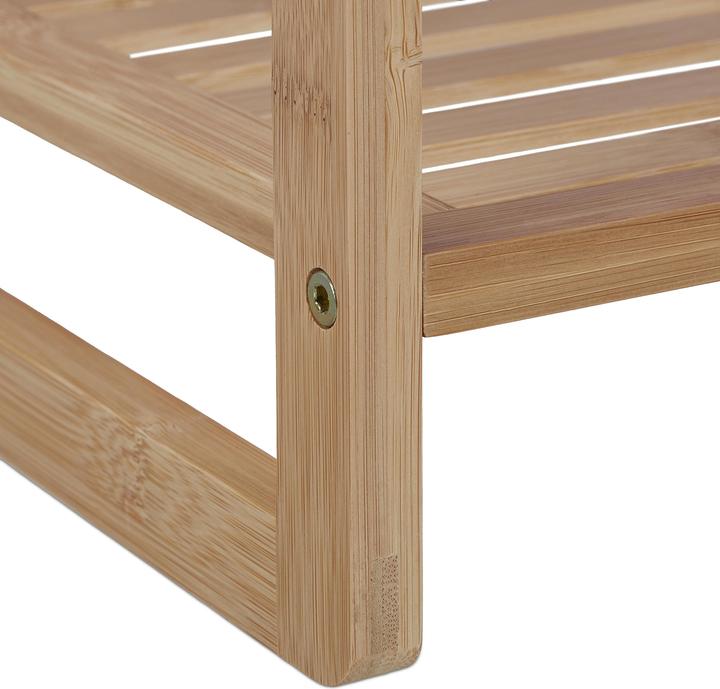 Actual product image Relaxdays Bamboo shelf (40 x 30 x 70 cm)
