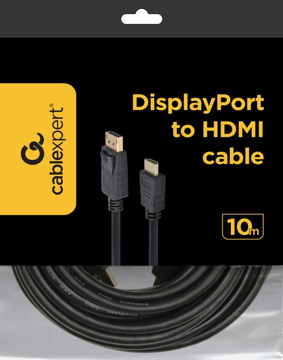 Immagine prodotto Gembird ! Cavo da DisplayPort a HDMI 10m nero (10 m, HDMI)