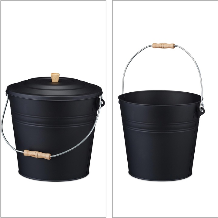 Actual product image Relaxdays Ash bucket (35.5 x 33 x 32 cm)