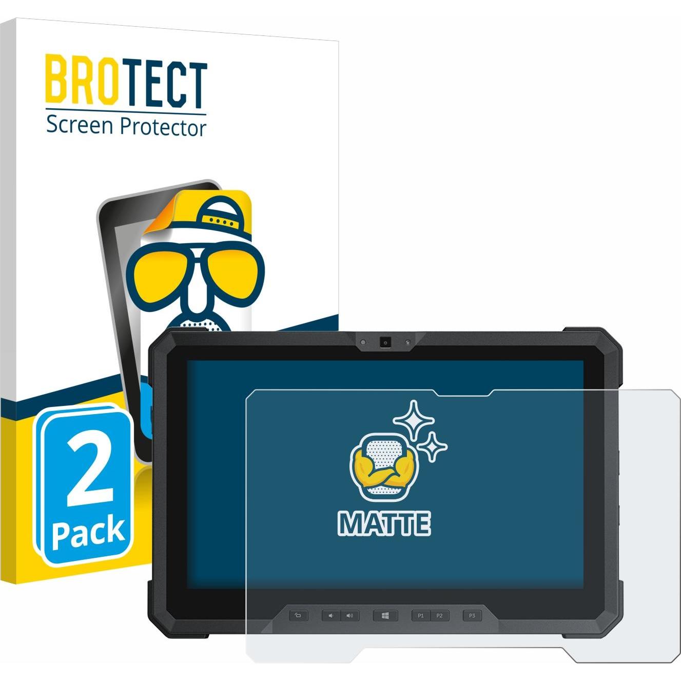 BROTECT Entspiegelungs-Schutzfolie Displayschutz Matt (2 Stück, Latitude 12 Rugged 7212), Tablet Schutzfolie
