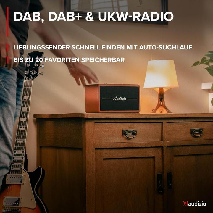 Image du produit Audizio Radio Retro (DAB+ DAB, FM, Bluetooth)