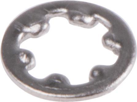 Actual product image RS PRO Serrated lock washers A2 internal teeth M2 (M2)