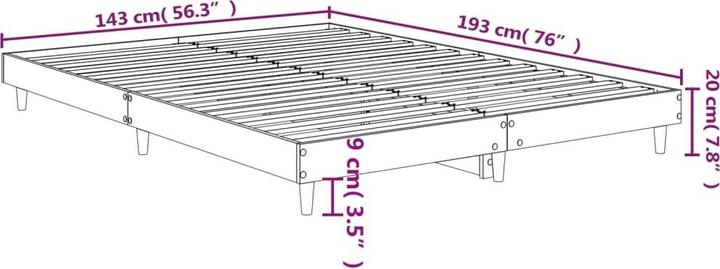 Image du produit vidaXL Bettgestell (140 x 190 cm)