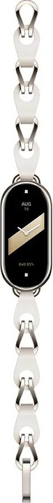 Actual product image Xiaomi Smart Band 8 Chain Strap White (Stainless steel, Calfskin)