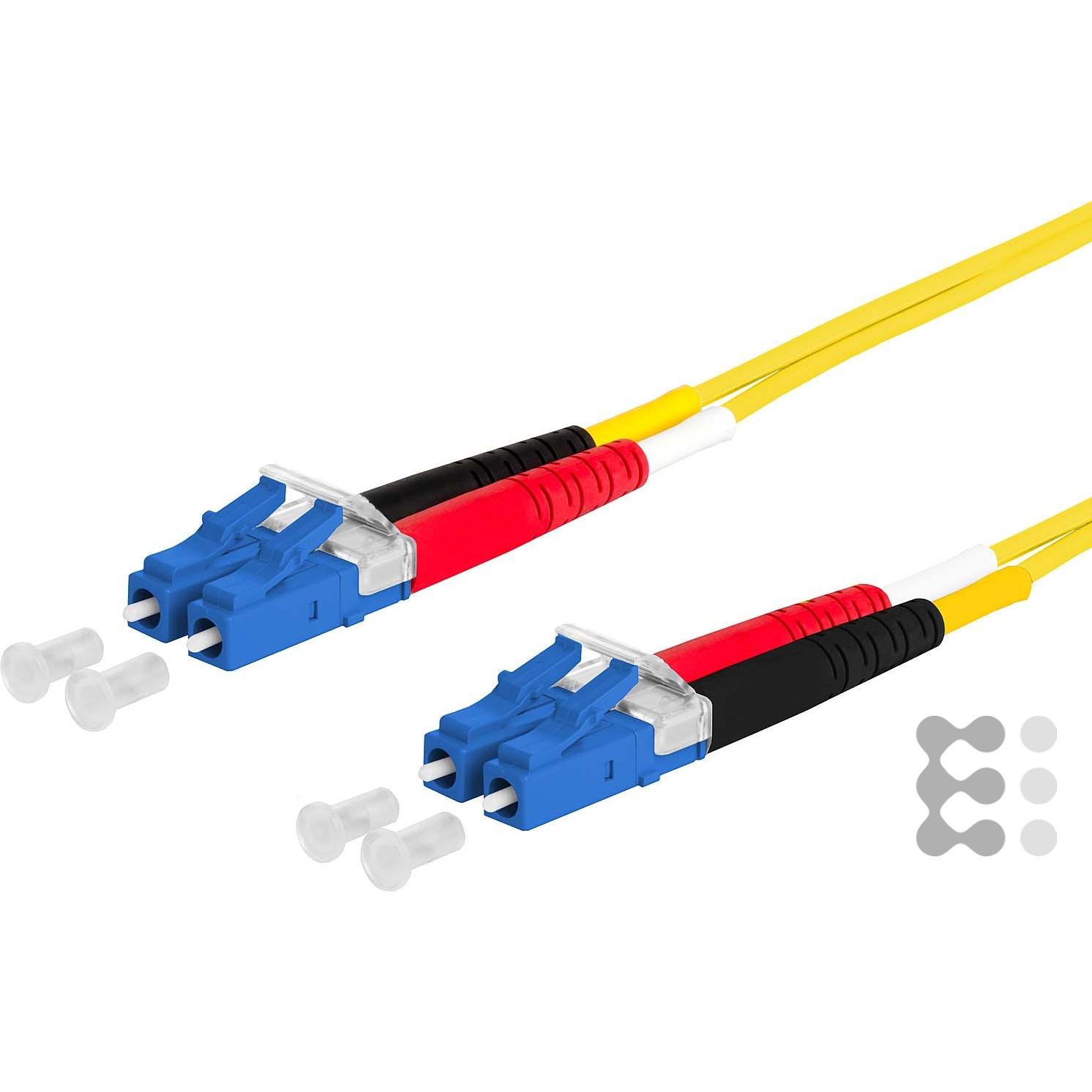Metz Connect 151P1JOJO10E. Kabellänge: 1 m, Lichtleitertyp: OS2, Anschluss 1: 2x LC, Anschluss 2: 2x (UTP, CAT8.2, 1 m),...
