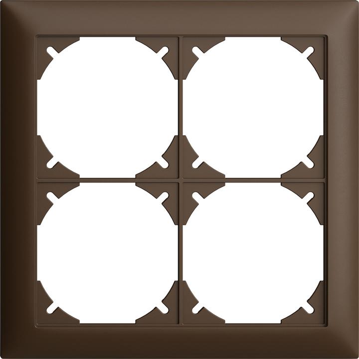 Actual product image Feller Cover frame EDIZIOdue 2x2 coffee