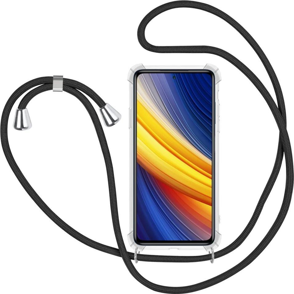 Screenguard Xiaomi Poco X3 Pro Loopster Necklace Hülle, Handykette, Transparent
