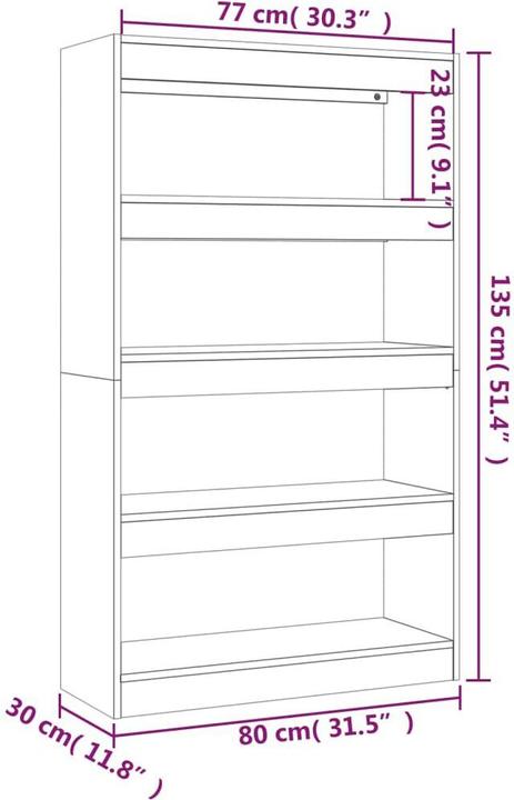 Immagine prodotto vidaXL Gyta (80 x 30 x 135 cm)