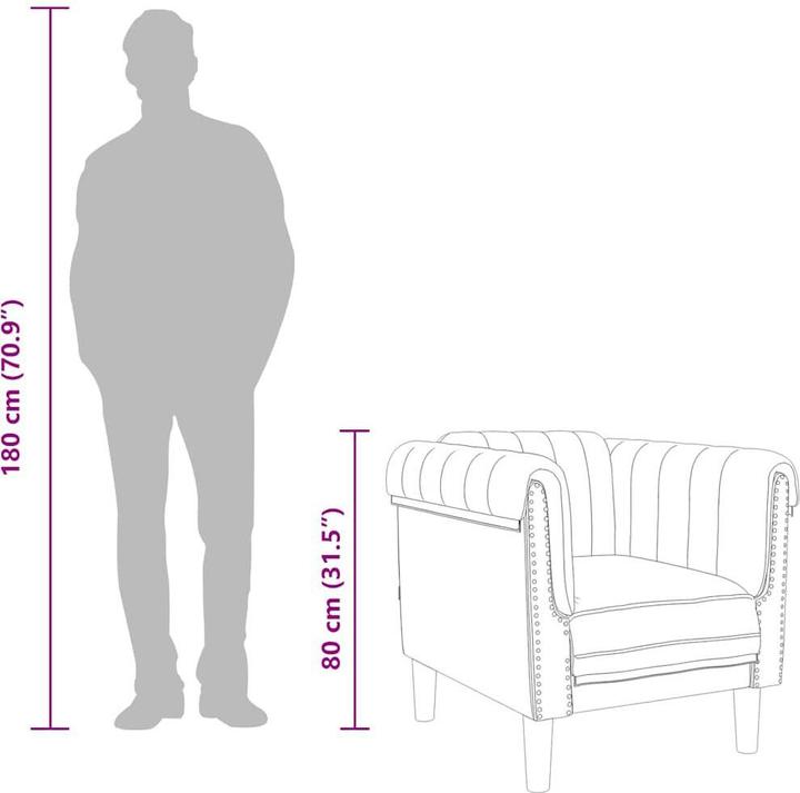 Actual product image vidaXL Sessel