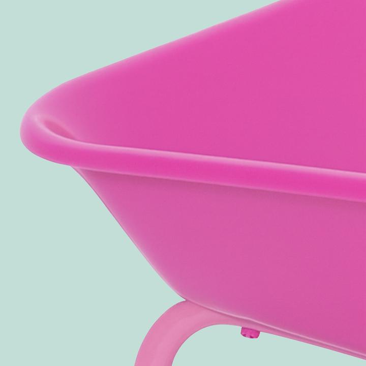 Produktbild Relaxdays Schubkarre für Kinder rosa