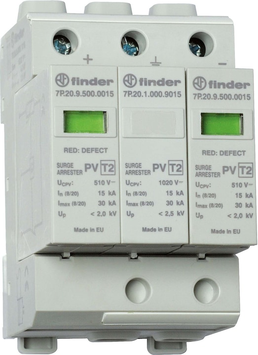 Produktbild Finder SPD Typ 2, 2 Varistoren + 1 Funkenstrecke, FM