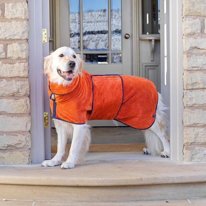 Immagine prodotto Lucky Paws Hundebademantel doppellagig ultra-absorbierend (XL, Accappatoio per cani)