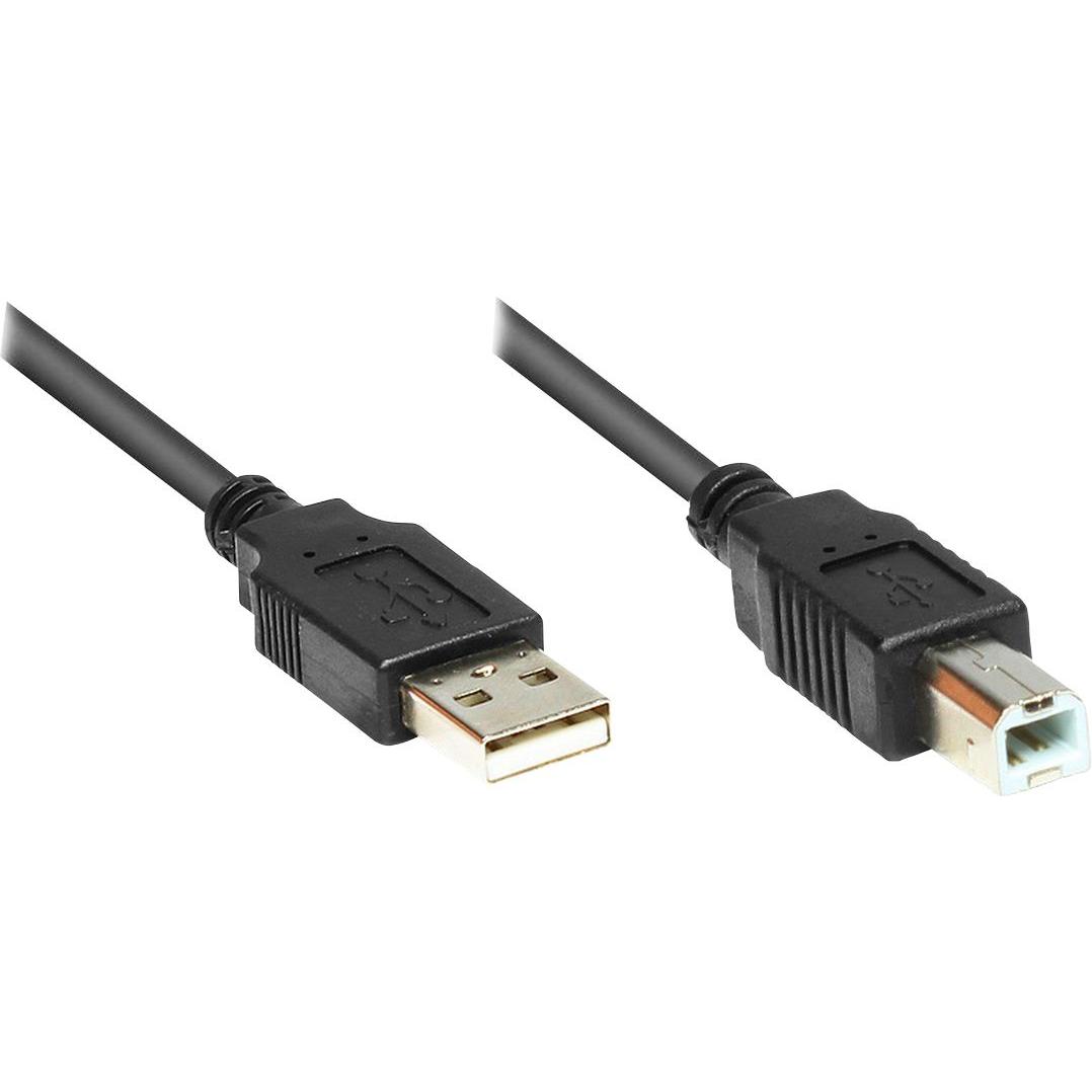 Good Connections Alcasa USB 2.0 A/B 1m (1 m, USB 2.0), USB Kabel