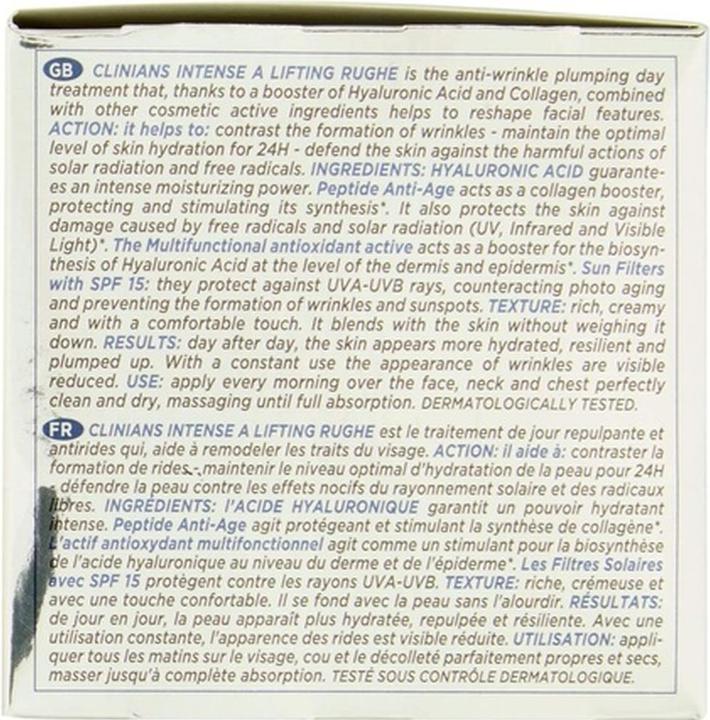 Actual product image Clinians Intense A Lifting Rughe Repairing Face Cream