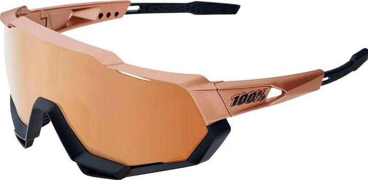 Image du produit 100% Speedtrap Brille Soft Tact Hazard - black mirror lens (Soft Tact Hazard, Lentille miroir noir)