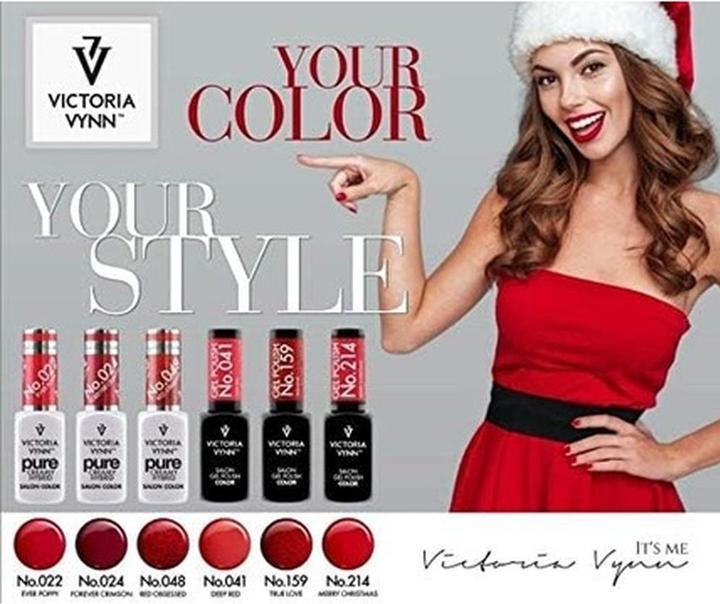 Image du produit Visconti Di Modrone Victoria Vynn Pure Creamy Hybrid No. 024 Forever Crimson (Cramoisi éternel) (024 Forever Crimson, Vernis à ongles effet gel)