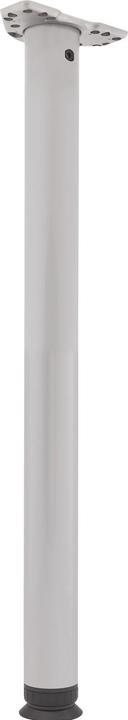 Produktbild Vasalat CAMAR Tischfuss Zoom höhenverstellbar 1100-1200mm, Stahl silber