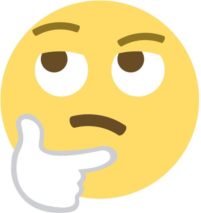 Produktbild Emojione Emoji Thinking Face (100 x 107 cm)