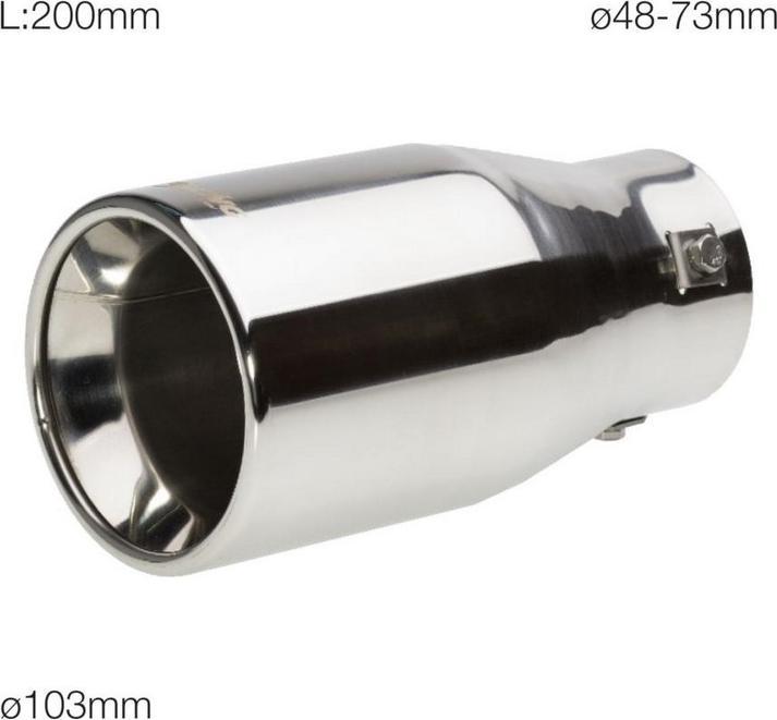 Produktbild Simoni Racing Endrohrblende 103mm rund