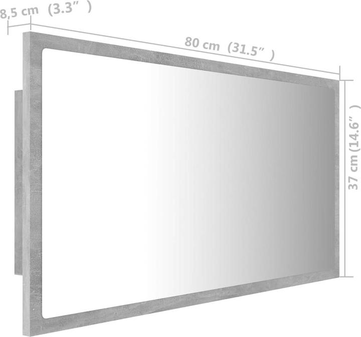 Produktbild vidaXL Spiegel (80 x 37 cm)