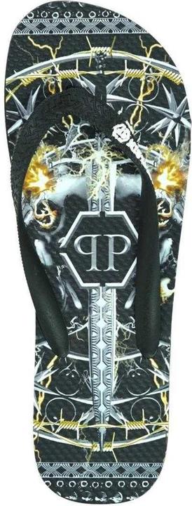 Actual product image Philipp Plein Mens Sword Logo Flip Flops (43)