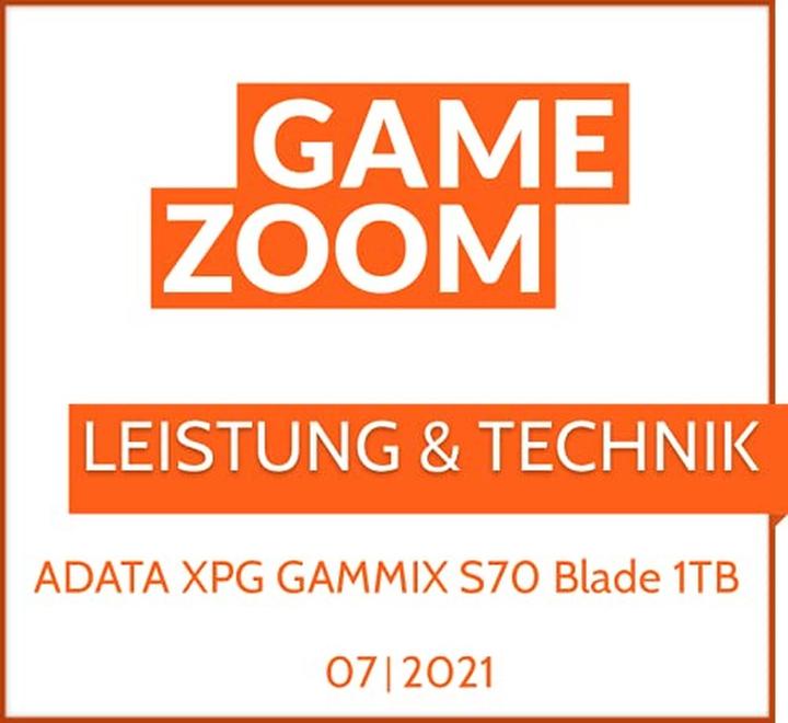 Produktbild Adata XPG Gammix S70 Blade (1000 GB, M.2 2280)