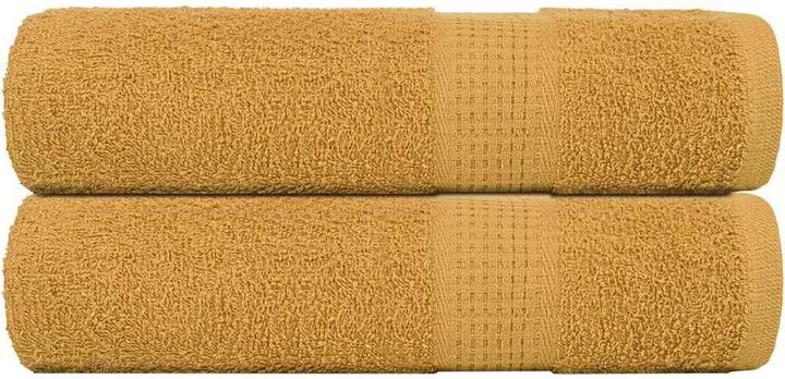 Immagine prodotto vidaXL Asciugamani da bagno 2 pz. Golden 100x150 cm 360 g/m² 100% cotone telo doccia (100 x 150 cm)