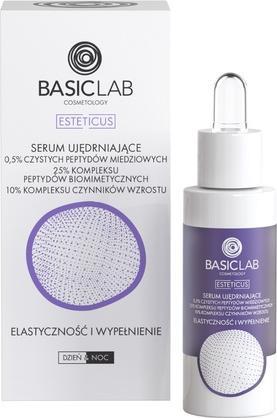 Produktbild BasicLab Esteticus Firming Serum 0.5% Copper Pepides. 25% Biomimetic Peptide Complex. 10% Growth (30 ml)