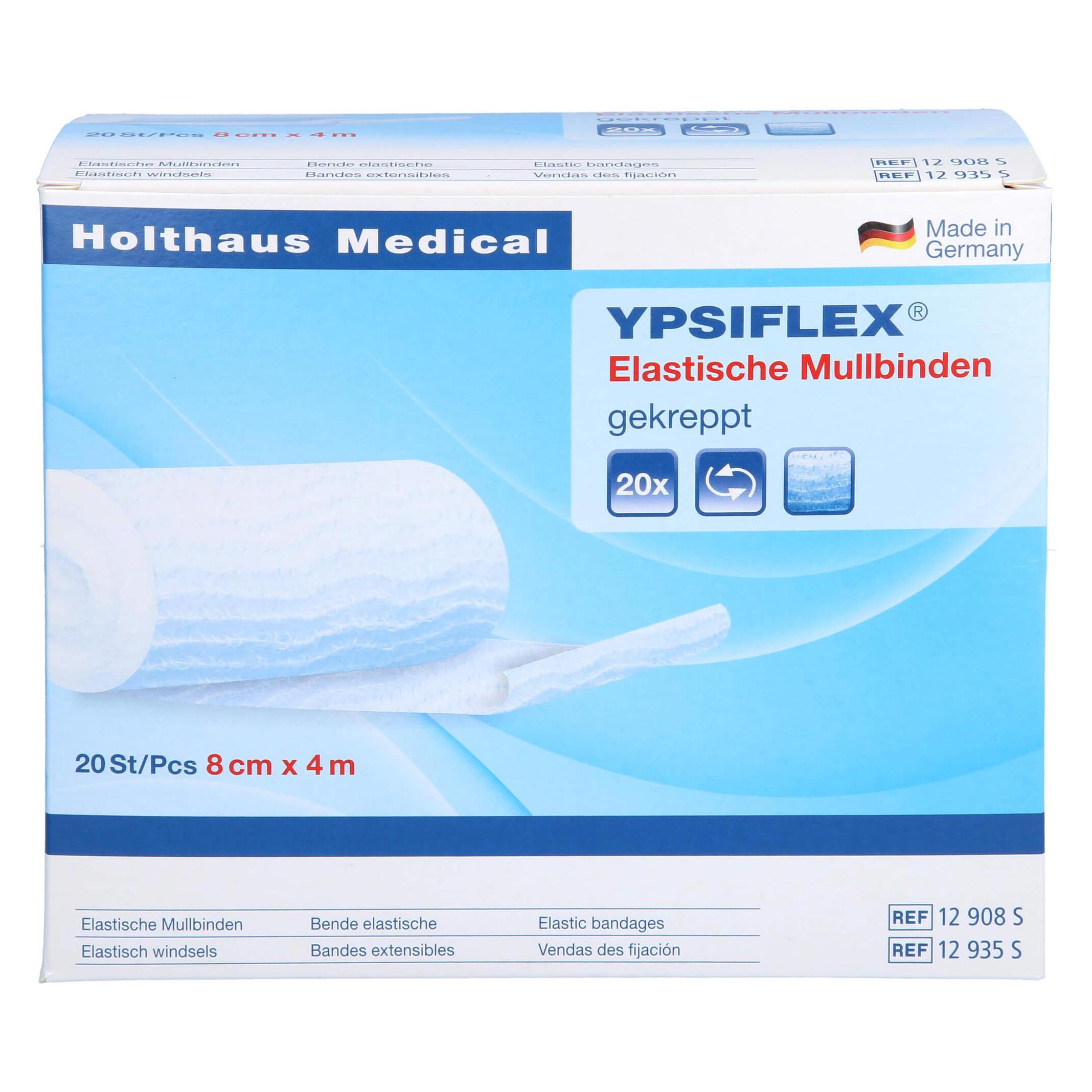 Holthaus, Bandage médical, Medical 12935S Bande de gaze 4mx8cm 20 pièces