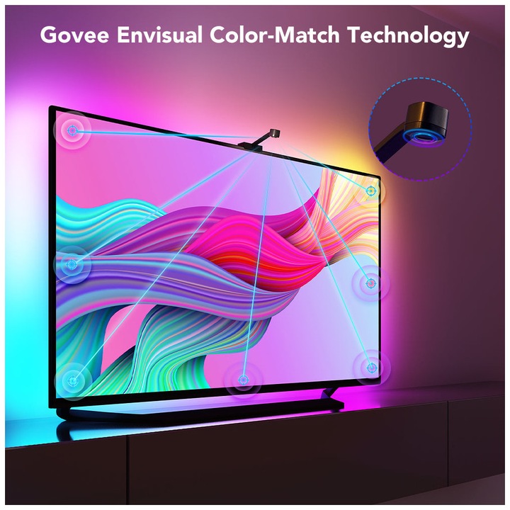 Image du produit Govee DreamView T1 TV-Light Strips, 55"-65" (RGB, 381 cm, Intérieur)