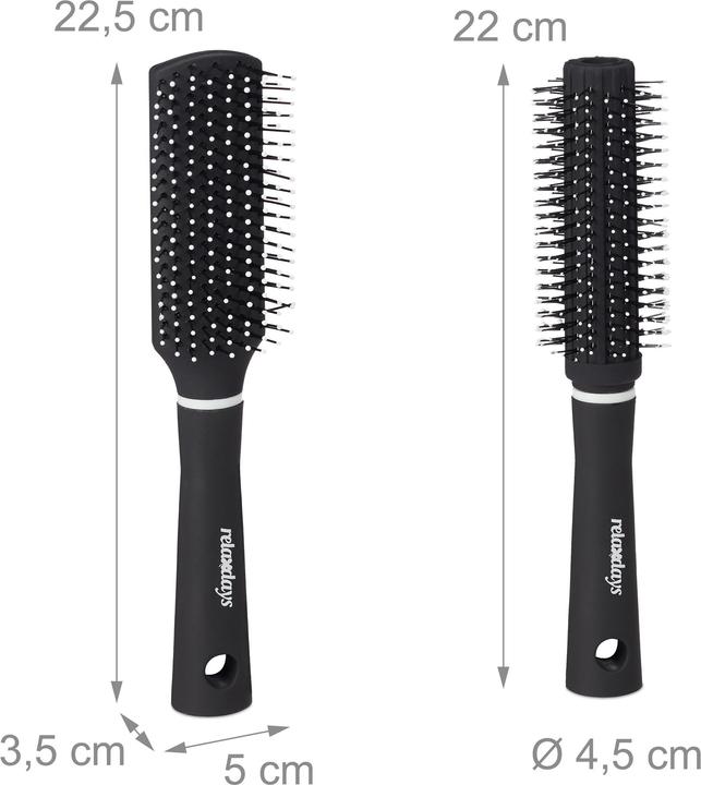 Immagine prodotto Relaxdays Spazzole per Capelli, Set da 4