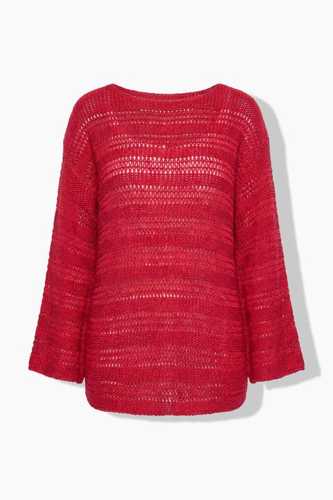 Produktbild Angel of Style Pullover, Boxy Fit, Lochstrick, Langarm (58, 60)