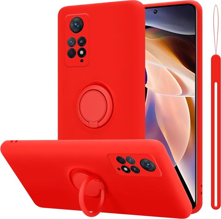 Actual product image Cadorabo TPU Liquid Ring Silicone Case Cover for Xiaomi RedMi NOTE 11 PRO 4G / 5G