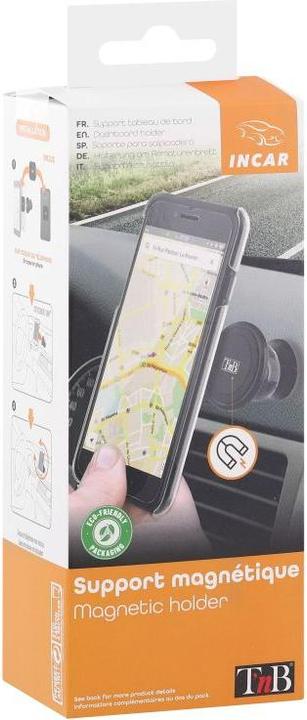 Image du produit T'nB Support magnétique rotatif de téléphone compatible (Noir)