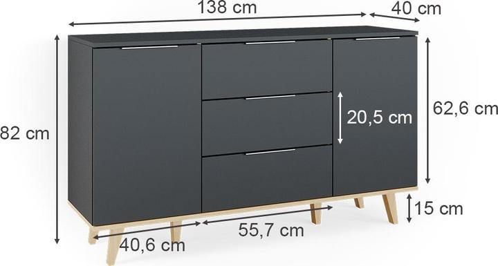 Image du produit Vicco Nautica (138 x 40 x 82 cm)