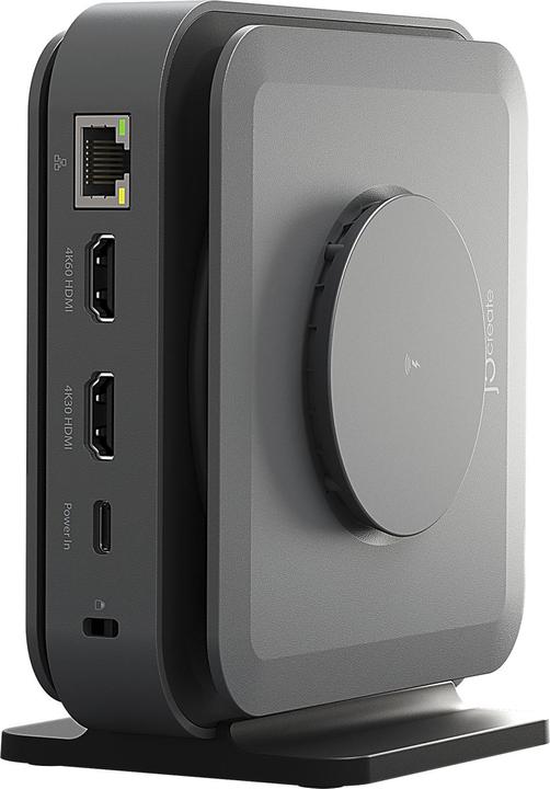 Actual product image j5Create JCD3199P USB-C® Dock Dual 4K HDMI™ with 140W GaN PD3.1 Power Adapter-UK, Black, Wired, USB (USB-C, 3 ports)