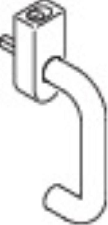 Immagine prodotto Hewi Maniglia per finestra 111XAFGA in acciaio inox opaco 30 mm DIN destra con serratura