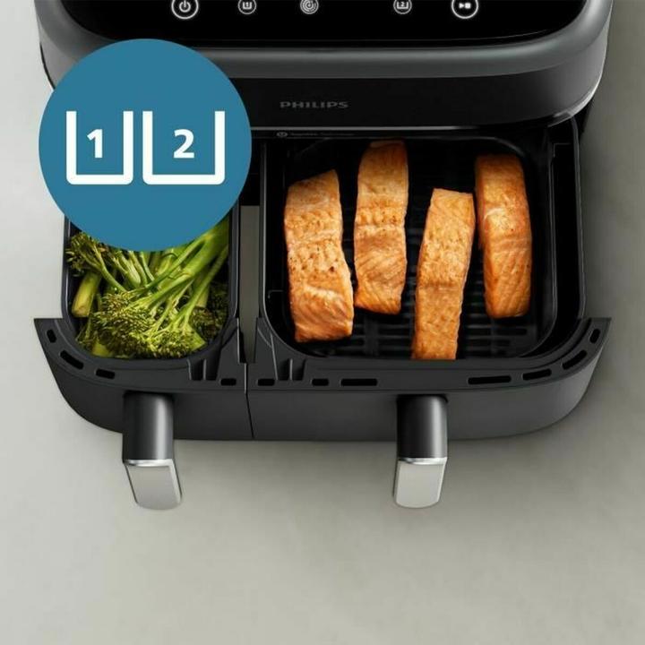 Productafbeelding Philips Airfryer met twee korven 9 L (NA351/00)