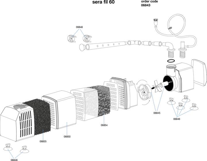 Actual product image Sera Aquarium internal filter fil 60 (60 l, Internal filters, Fresh water)