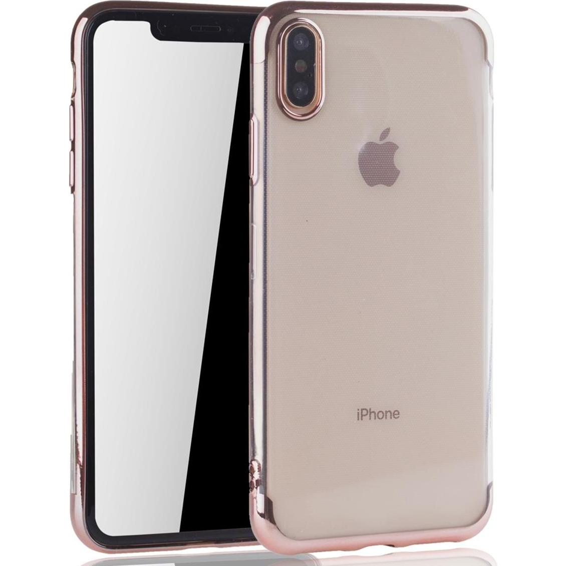 Thumbnail - König Design Handy Hülle Schutz Case für Apple iPhone XS Max Durchsichtig Transparent Pink (Apple iPhone XS Max), Smartp...