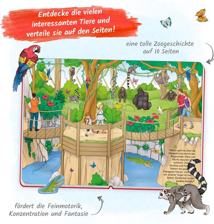 Produktbild Puzzlebuch Spielbuch Im Zoo (Deutsch)