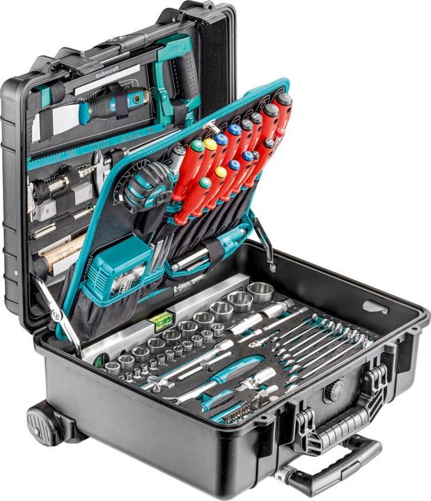 technocraft Werkzeugkoffer PRO TROLLEY - IP65 (213 Teile)