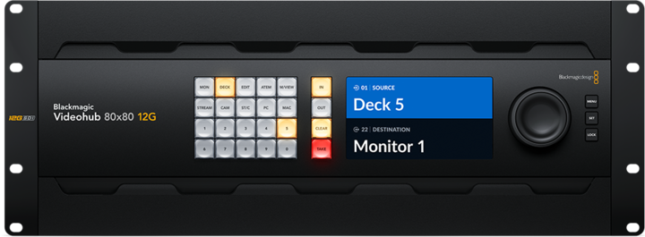 Actual product image Blackmagic Videohub 80x80 12G