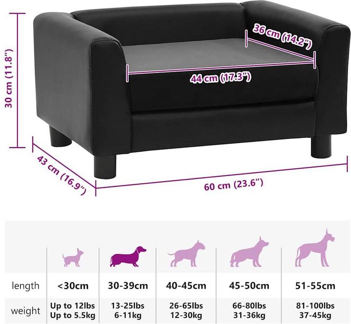 Produktbild vidaXL Hundesofa (Hund)