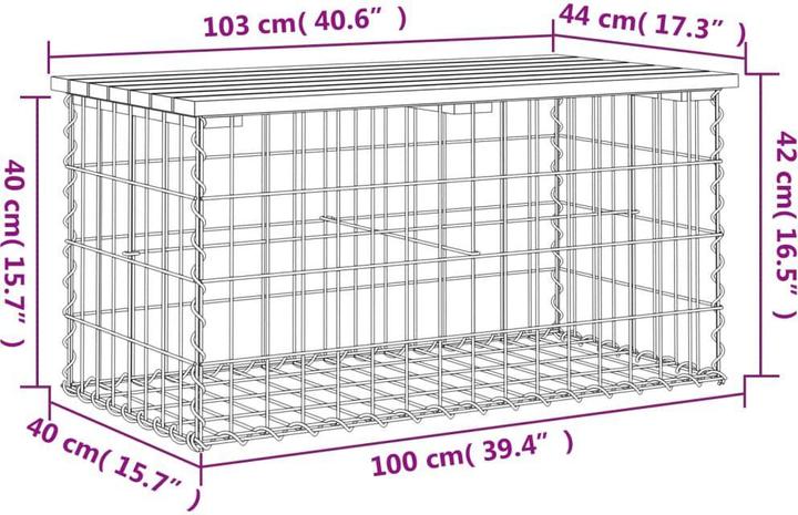 Image du produit vidaXL Gartenbank