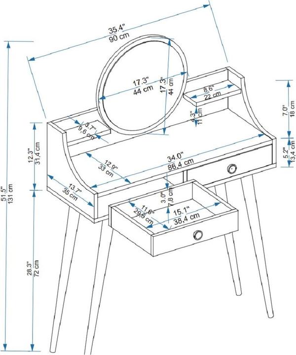 Image du produit Kalune Design Conner (35 x 35 x 131 cm)