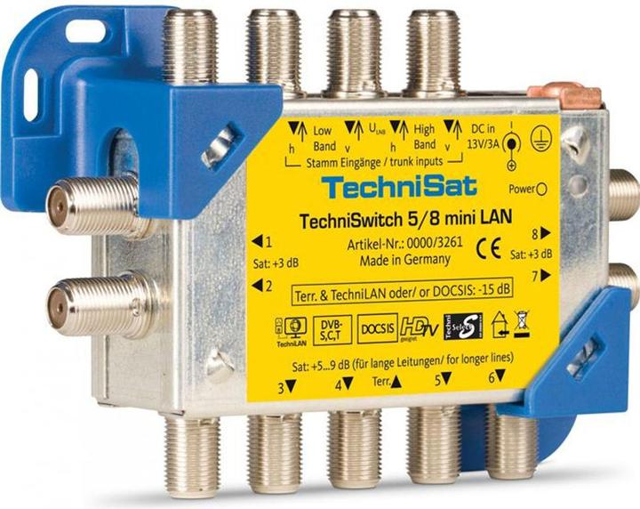 Produktbild TechniSat 0000/3261 Switch5/8miniLAN Multischalter LAN (Multischalter)