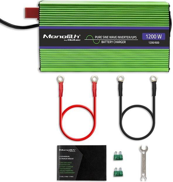 Produktbild Qoltec 51941 Reiner Sinus-Wechselrichter-Monolith