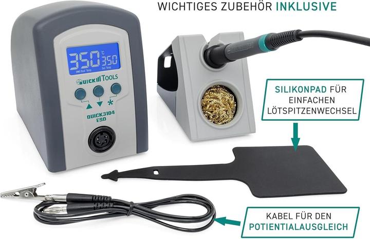 Actual product image Quick Digital Adjustable ESD Soldering Station, 3104 (ward)